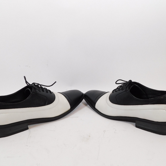 Milano Moda Black/White Dress Shoe 8.5 CL2702 0120 main image 5
